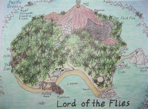 Lord Of The Flies Map